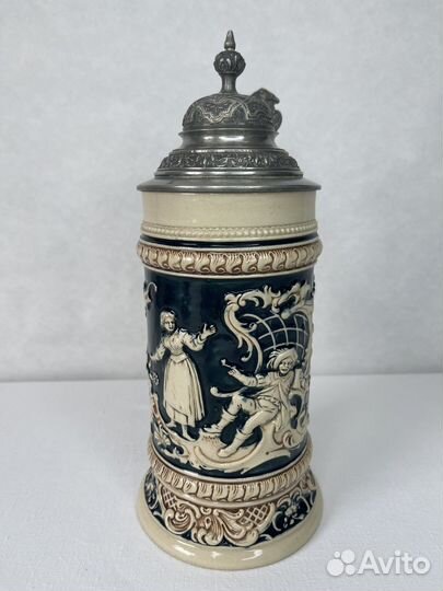 Антикварная пивная кружка Gustav Thinwibel