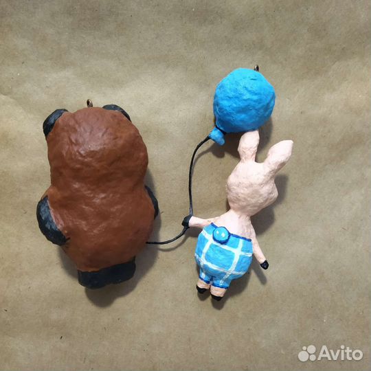 Ватные елочные игрушки