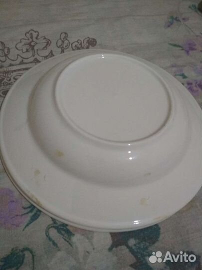 Тарелка глубокая фаянс