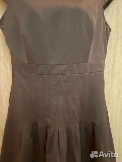 Платье короткий рукав 42/44 серое подклад