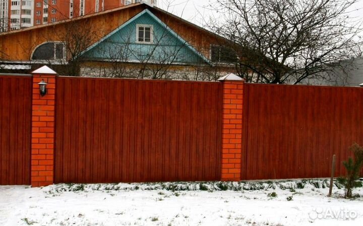 Забор металлический цена за метр качественно