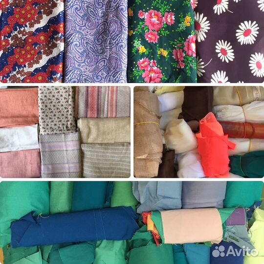 Ткани для шитья рукоделия хлопок лен шифон