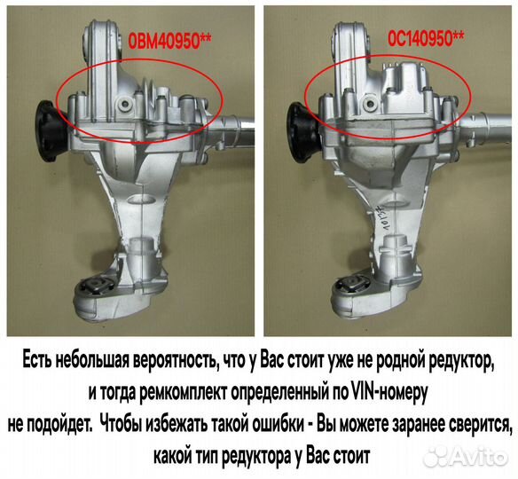Ремкомплект переднего редуктора Туарег, Кайен 0BM4