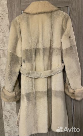 Шуба норка + кролик натуральный мех
