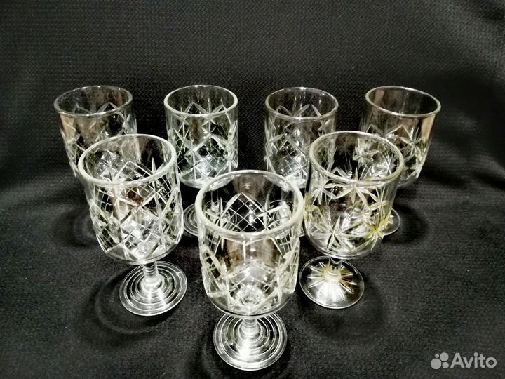 СССР, хрусталь, винтажные рюмки