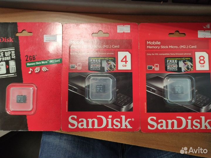 Memory stick pro duo, micro m2 до 4 gb