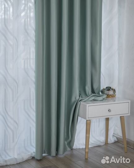 Шторы Адора топаз новые на окна пошив