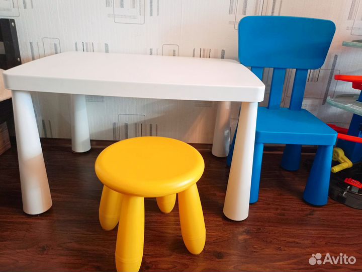 Детский стол и два стула маммут mammut икея IKEA