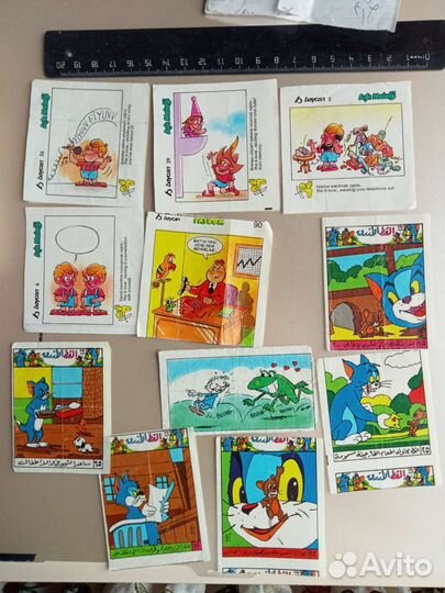 Вкладыши от жвачек 90 х годов