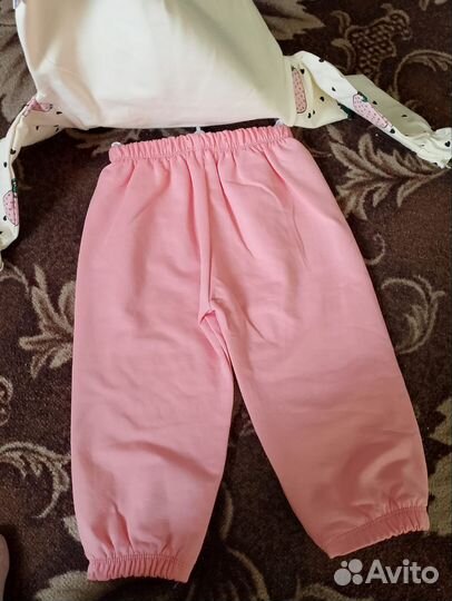 Комплект двойка для девочек 74-80