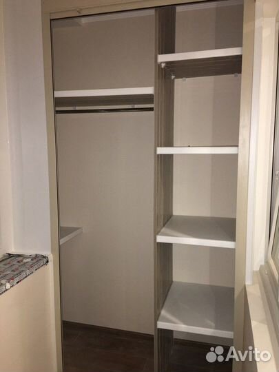 Шкаф с рольставнями на балкон по вашим размерам