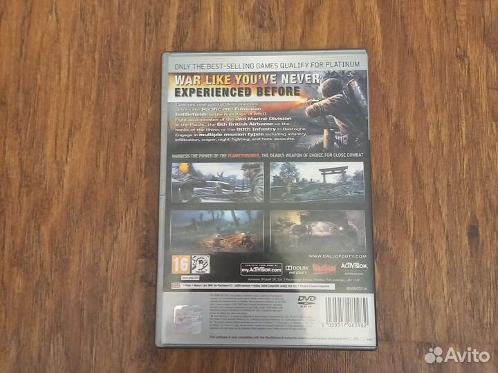 Продаю игру на playstation 2 Call of Duty