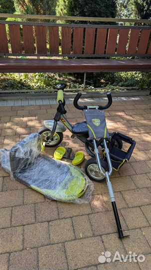 Велосипед коляска с ручкой
