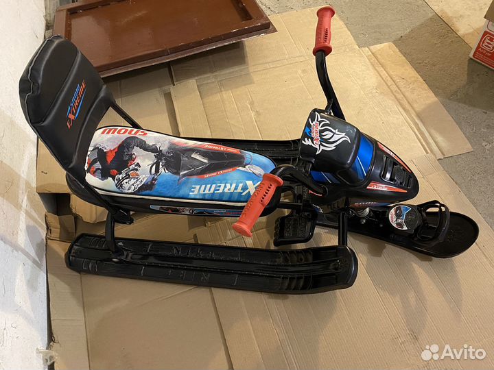 Снегокат со спинкой