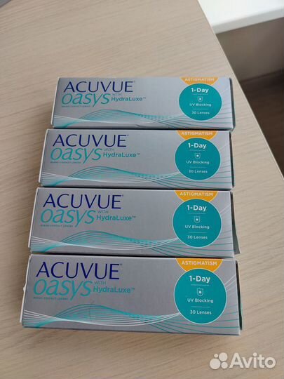 Линзы 1 Day Acuvue Oasys Hydraluxe For Astigmatism