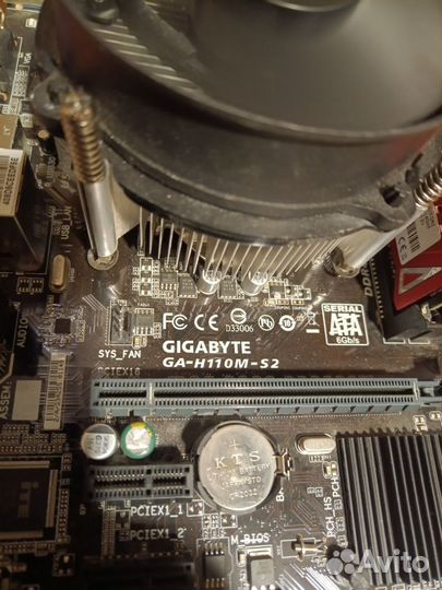 Материнская плата 1151 gigabyte h110 с процессором