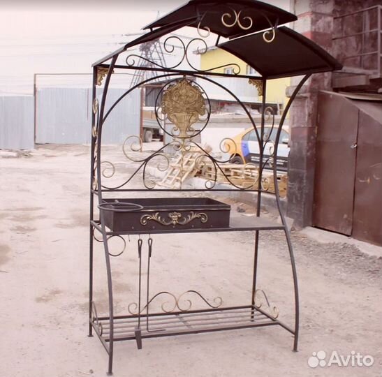 Мангал в стиле лофт