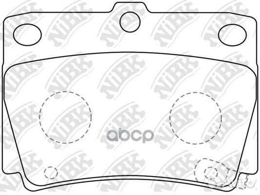 Колодки задние (mitsubishi pajero sport/montero