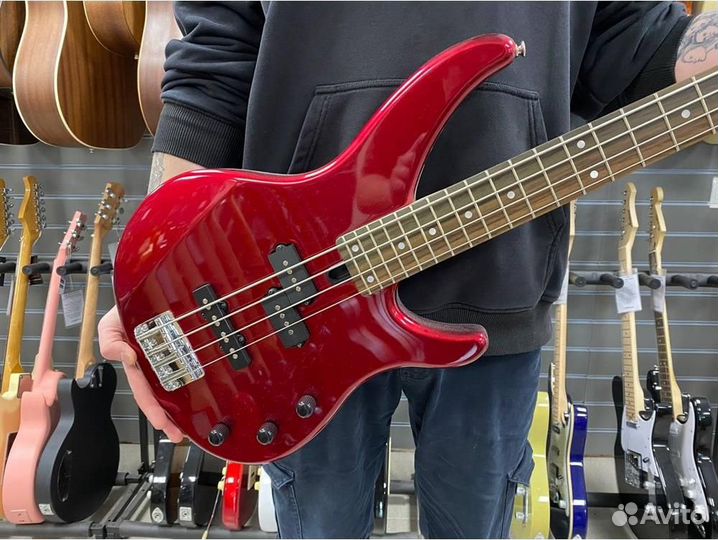 Yamaha trbx174-RM - Бас-гитара, красный металлик