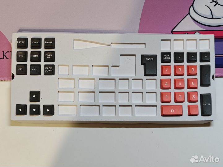 Кейкапы kbdfans PBT Doubleshot OSA Black & Orange