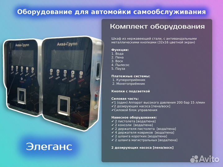 Оборудование для Автомойки / Элеганс Пrо 02