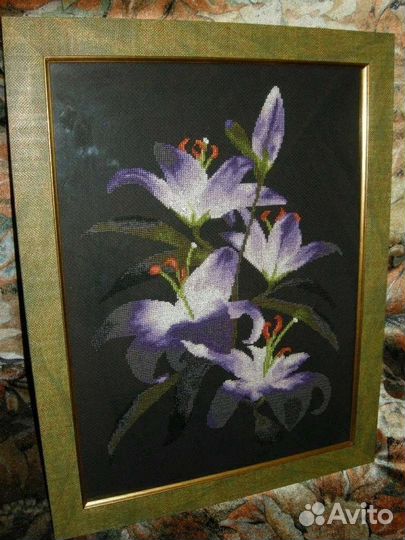 Картина вышитая крестом 