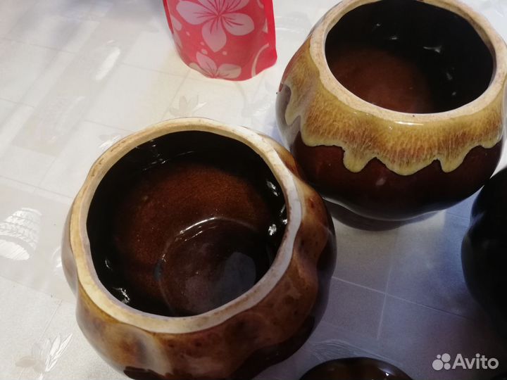 Горшки для запекания, набор 3 шт