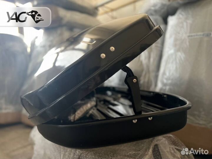 Автобокс 460л черный глянец (полное оснащение)