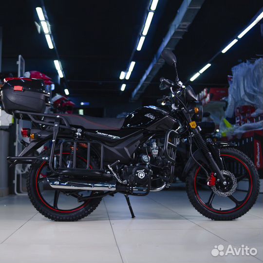 Мопед rockot alpha tourist RM50-1 черный глянцевый