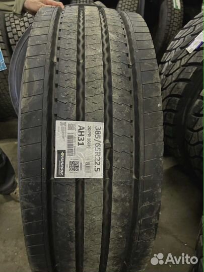 Шина грузовая (руль) 385/65R22.5 Hankook AH31