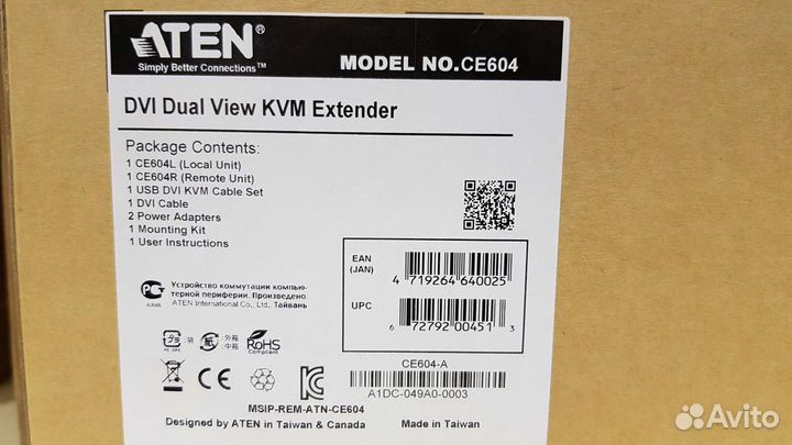 Aten KVM extender CE604