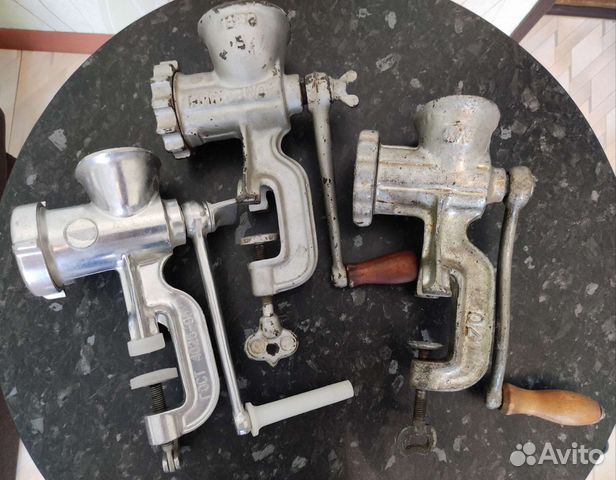 Мясорубка СССР чугунная