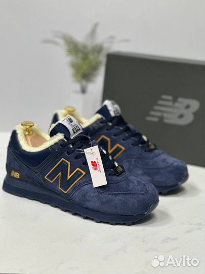 Кроссовки new balance 574 зимние