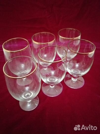 Фужеры тонкое стекло СССР(коньяк,ликер,вино)