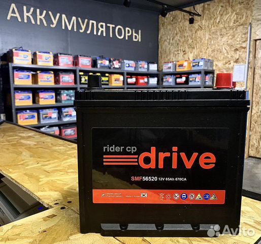 Rider Drive 65Ah Азия Корея (Обратная полярность)