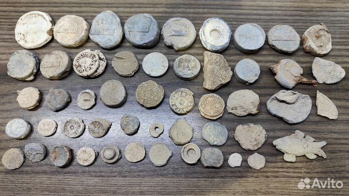 Пломбы свинцовые старинные