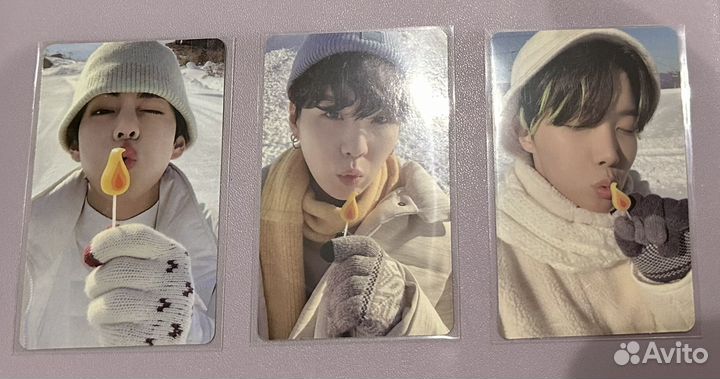 Bts карты winter package Тэхен, Чонгук