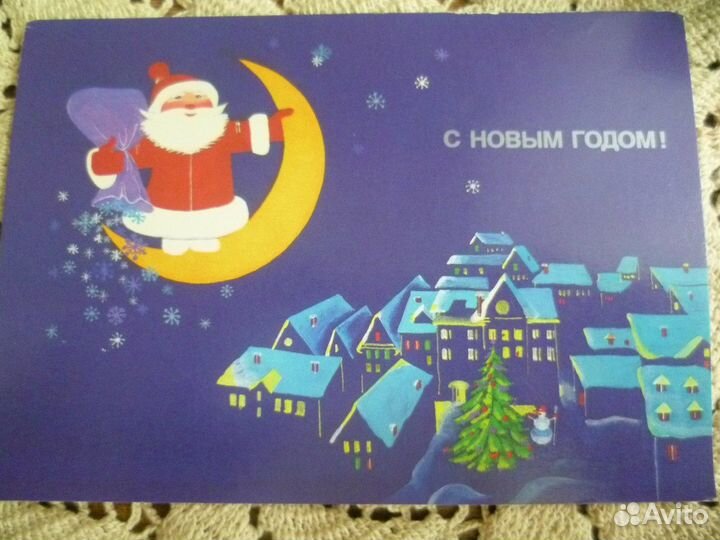 Новый год Дед Мороз Елка Санта Клаус Звери Рождест