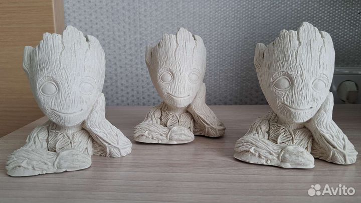 Гипсовые кашпо грут