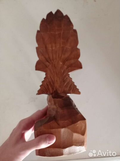 Птица тетерев статуэтка деревянная