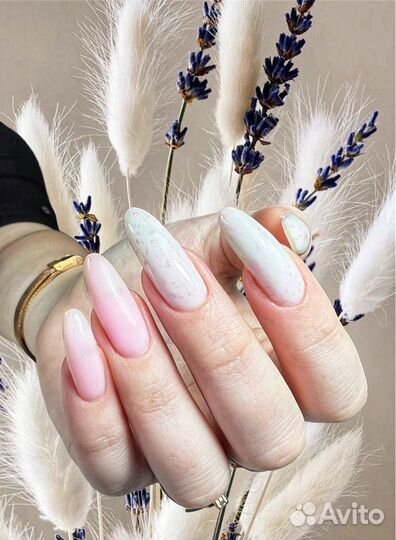 Маникюр, укрепление, гель лак