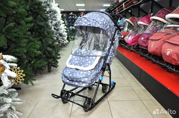 Детские санки коляска ника Nika