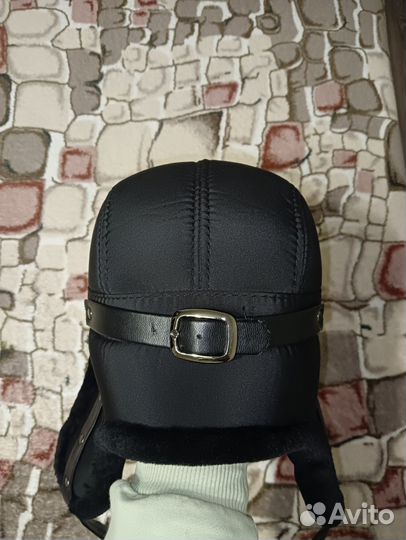 Шапка меховая мужская черная