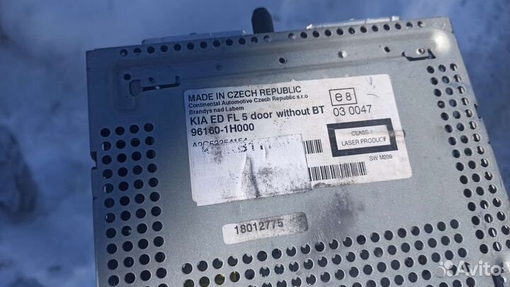 Штатная магнитола kia ceed 2011 гв