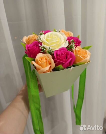 Букет из мыльных роз учителю,воспитателю