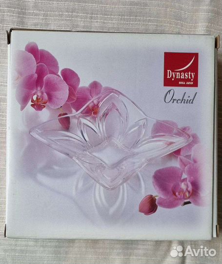 Ваза стеклянная для фруктов и конфет