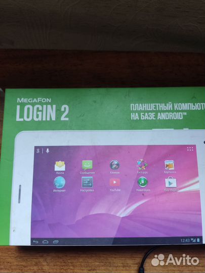 Планшет мегафон login2 б/у на запчасти