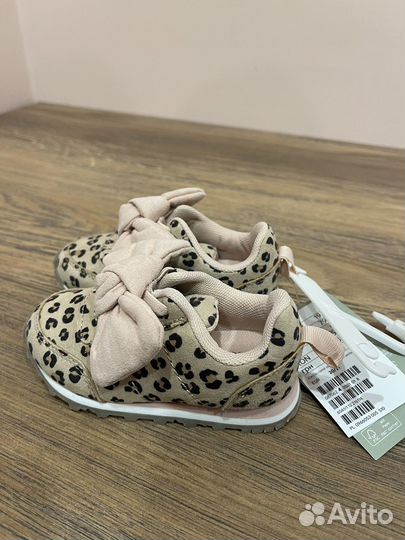 Кроссовки/кеды леопардовые детские H&M 20/21 новые