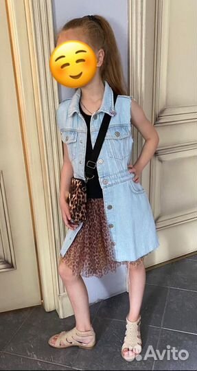 Джинсовое платье zara