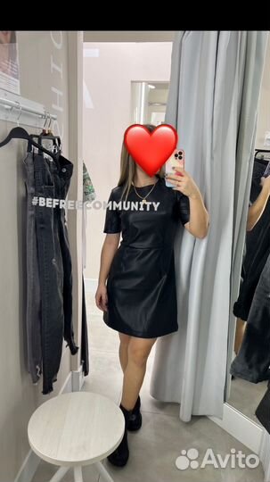 Кожаное платье